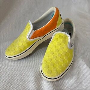 Penn Vans Slip On Comfy Cush Yellow Orange White Womens 4.5 Mens 6 Unisex
